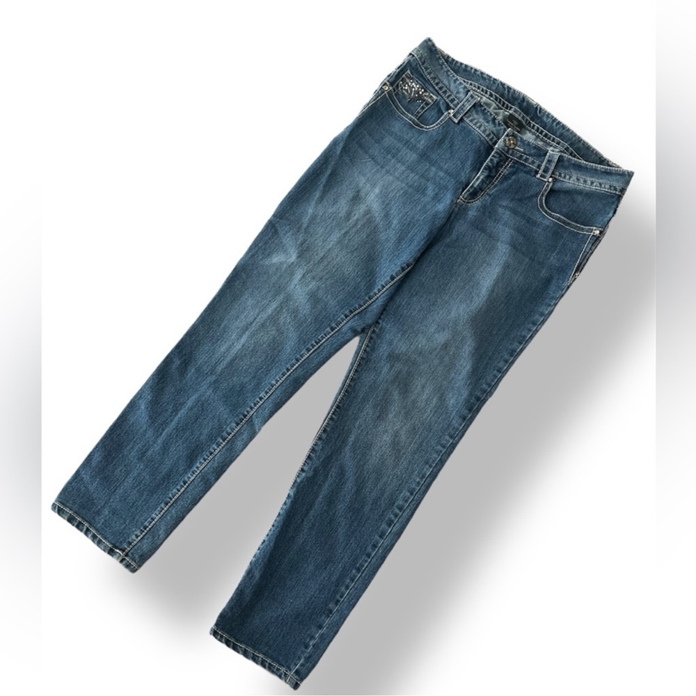 Faded Glory Embellished Denim Jeans • Vintage
